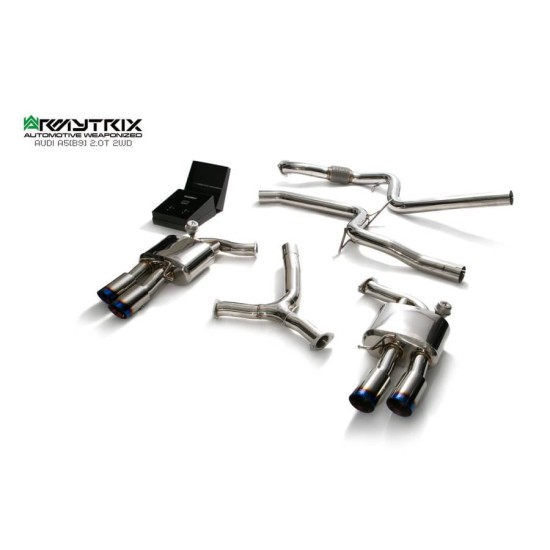 Exhaust System Armytrix AU9C2 cat-back-2wd AUDI A5 B9 2.0 Exhaust Armytrix Armytrix  by https://www.track-frame.com 