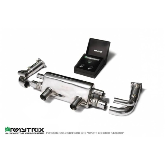 Exhaust System Armytrix P92C2-DD turboback PORSCHE 911 991 MK2 Exhaust Armytrix Armytrix  by https://www.track-frame.com 