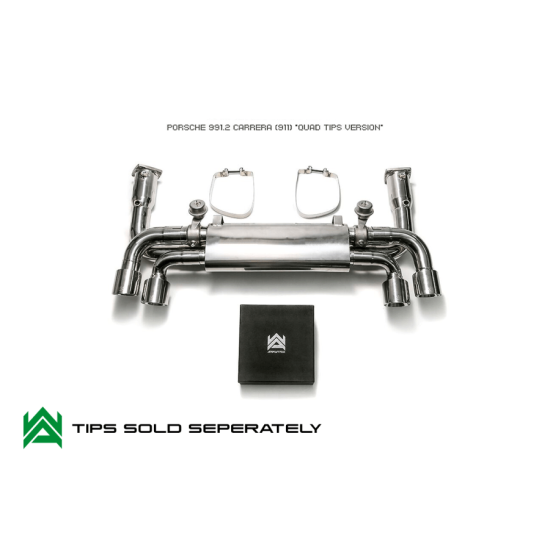 Exhaust System Armytrix P92C4-DD turboback PORSCHE 911 991 MK2 Exhaust Armytrix Armytrix  by https://www.track-frame.com 