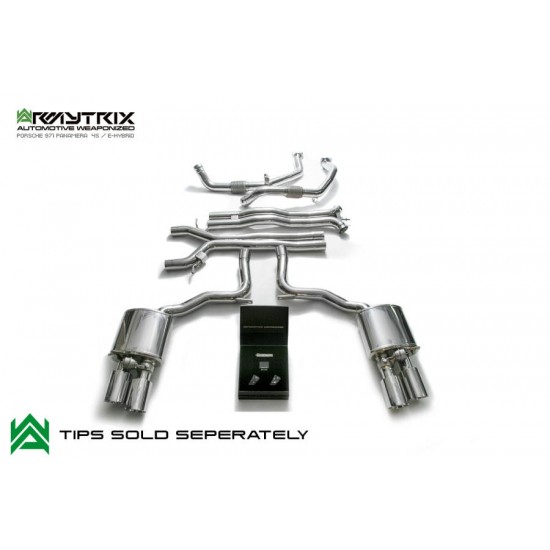 Exhaust System Armytrix P71T2 cat-back PORSCHE PANAMERA 971 2.9L Exhaust Armytrix Armytrix  by https://www.track-frame.com 
