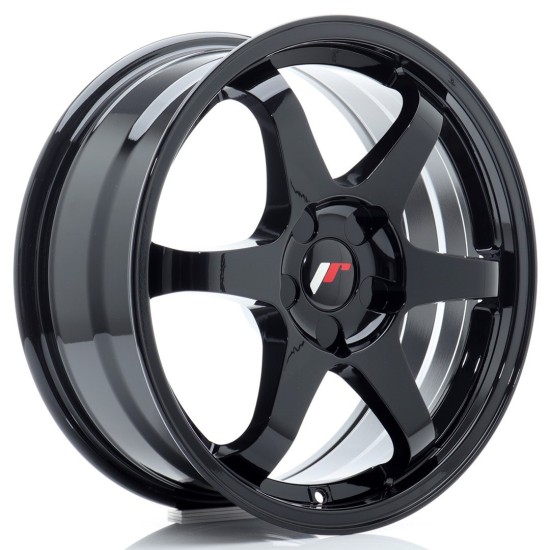 JR Wheels JR3 17x7 ET20-42 BLANK Gloss Black