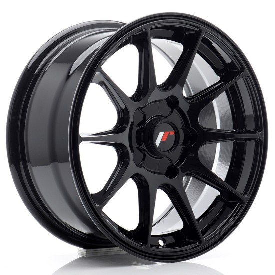 JR Wheels JR11 15x7 ET20-30 BLANK Gloss Black