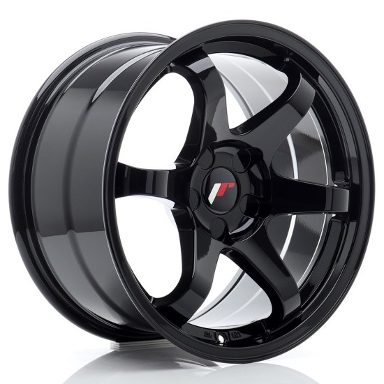 JR Wheels JR3 17x9 ET20-35 BLANK Gloss Black