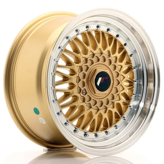 JR Wheels JR9 16x8 ET25 4x100/108 Gold w/ Machined Lip JR Wheels JR9 16x8 ET25 4x100/108 Gold w/ Machined Lip