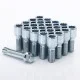 Set of 20 Short SILVER star bolts 14x1,5 + Key Set of 20 Short SILVER star bolts 14x1,5 + Key