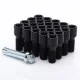 Set of 20 Short BLACK star bolts 14x1,5 + Key Set of 20 Short BLACK star bolts 14x1,5 + Key