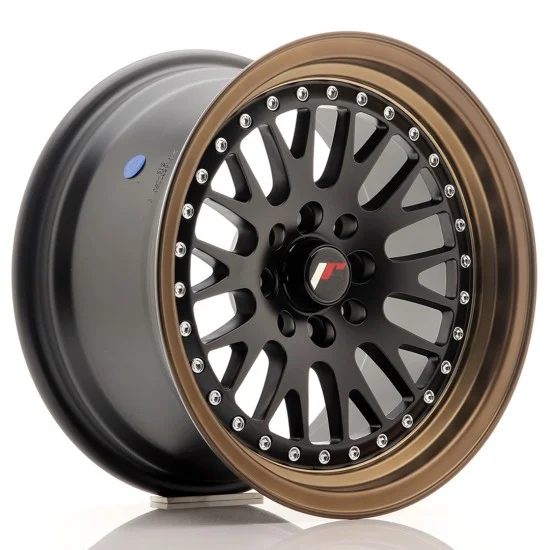 JR Wheels JR10 15x8 ET20 4x100/108 Matt Black w/ Bronze Lip JR Wheels JR10 15x8 ET20 4x100/108 Matt Black w/ Bronze Lip