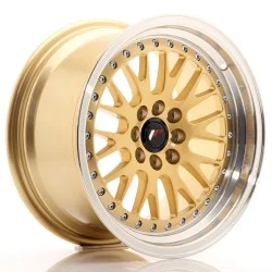 JR Wheels JR10 16x8 ET20 4x100/108 Gold w/ Machined Lip