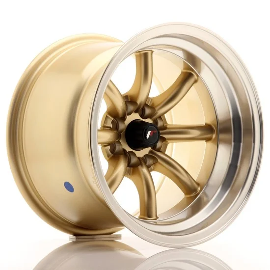 JR Wheels JR19 15x10,5 ET-32 4x100/114 Gold w/ Machined Lip JR Wheels JR19 15x10,5 ET-32 4x100/114 Gold w/ Machined Lip