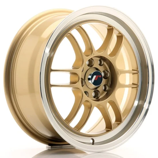 JR Wheels JR7 16x7 ET38 4x100/114 Gold w/ Machined Lip JR Wheels JR7 16x7 ET38 4x100/114 Gold w/ Machined Lip