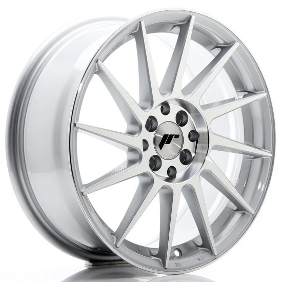 JR Wheels JR22 17x7 ET25 4x100/108 Silver Machined Face JR Wheels JR22 17x7 ET25 4x100/108 Silver Machined Face