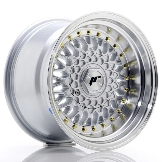 JR Wheels JR9 15x9 ET10 4x100/108 Silver w/ Machined Lip JR Wheels JR9 15x9 ET10 4x100/108 Silver w/ Machined Lip