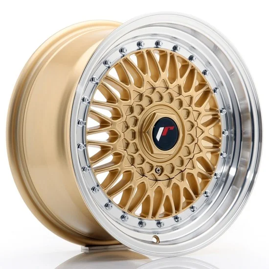 JR Wheels JR9 16x7,5 ET25 BLANK Gold w/ Machined Lip JR Wheels JR9 16x7,5 ET25 BLANK Gold w/ Machined Lip