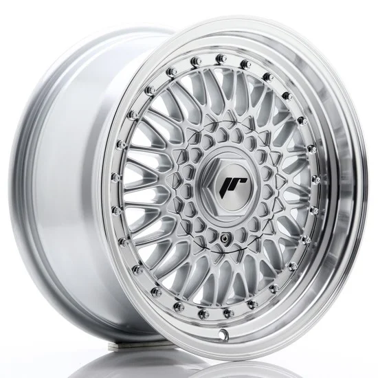 JR Wheels JR9 16x7,5 ET25 4x100/108 Silver w/ Machined Lip+Silver Rivets JR Wheels JR9 16x7,5 ET25 4x100/108 Silver w/ Machined Lip+Silver Rivets