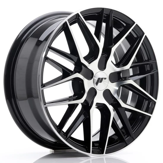 JR Wheels JR28 17x8 ET25-40 BLANK Gloss Black Machined Face JR Wheels JR28 17x8 ET25-40 BLANK Gloss Black Machined Face