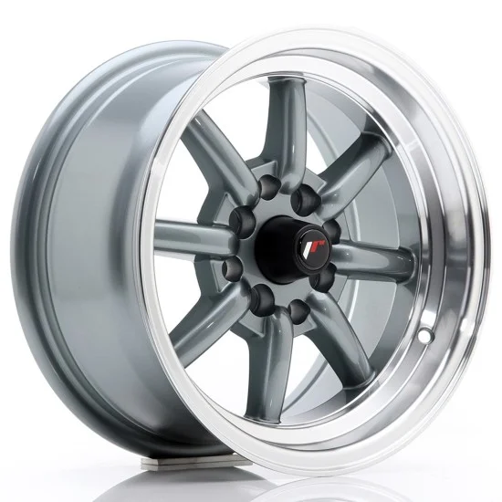 JR Wheels JR19 14x7 ET0 4x100/114 Gun Metal w/ Machined Lip JR Wheels JR19 14x7 ET0 4x100/114 Gun Metal w/ Machined Lip