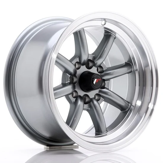 JR Wheels JR19 14x8 ET-13 4x100/114 Gun Metal w/ Machined Lip JR Wheels JR19 14x8 ET-13 4x100/114 Gun Metal w/ Machined Lip