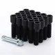 Set of 10 BLACK star bolts 50mm 14x1,5 + Key