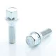 Set of 10 HEX17 tapered bolt M14x1,25 x45mm Silver Set of 10 HEX17 tapered bolt M14x1,25 x45mm Silver