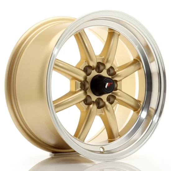 JR Wheels JR19 15x8 ET20 4x100/114 Gold w/ Machined Lip JR Wheels JR19 15x8 ET20 4x100/114 Gold w/ Machined Lip