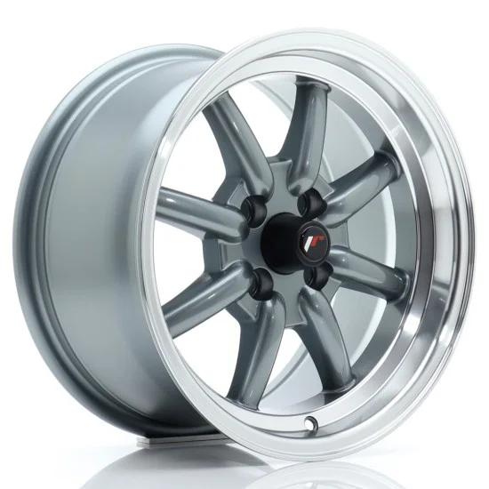 JR Wheels JR19 15x8 ET20 4x100 Gun Metal w/ Machined Lip JR Wheels JR19 15x8 ET20 4x100 Gun Metal w/ Machined Lip