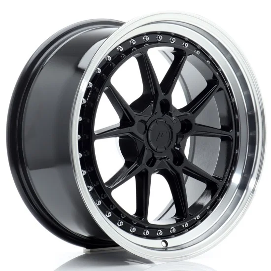 JR Wheels JR39 18x8,5 ET15-35 5H BLANK Gloss Black w/ Machined Lip JR Wheels JR39 18x8,5 ET15-35 5H BLANK Gloss Black w/ Machined Lip