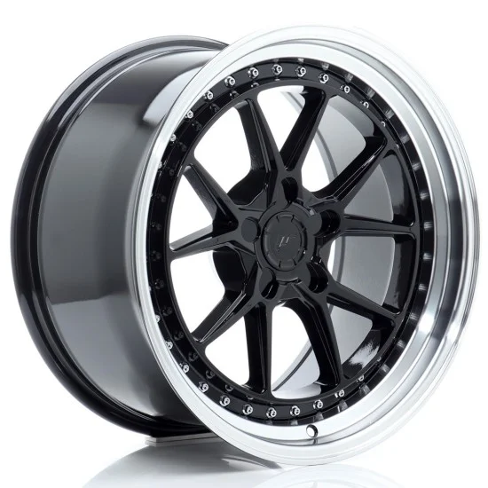 JR Wheels JR39 18x9,5 ET15-35 5H BLANK Gloss Black w/ Machined Lip JR Wheels JR39 18x9,5 ET15-35 5H BLANK Gloss Black w/ Machined Lip