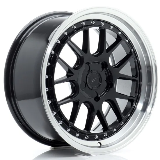 JR Wheels JR40 18x8,5 ET15-35 5H BLANK Gloss Black w/ Machined Lip JR Wheels JR40 18x8,5 ET15-35 5H BLANK Gloss Black w/ Machined Lip