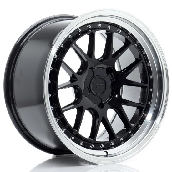 JR Wheels JR40 18x9,5 ET15-35 5H BLANK Gloss Black w/ Machined Lip JR Wheels JR40 18x9,5 ET15-35 5H BLANK Gloss Black w/ Machined Lip