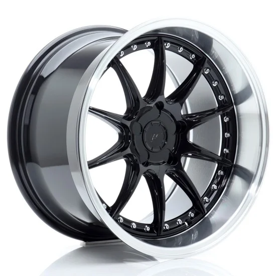 JR Wheels JR41 18x10,5 ET15-25 5H BLANK Gloss Black w/ Machined Lip JR Wheels JR41 18x10,5 ET15-25 5H BLANK Gloss Black w/ Machined Lip