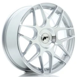 JR Wheels JR18 17x7 ET20-40 BLANK Silver Machined Face