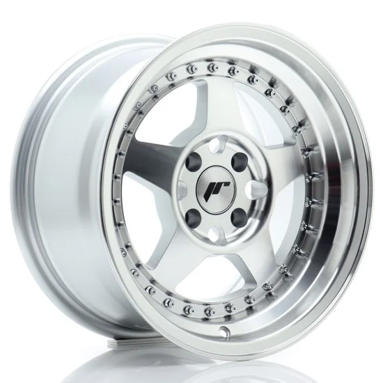 JR Wheels JR6 15x8 ET5 4x100 Silver Machined Face JR Wheels JR6 15x8 ET5 4x100 Silver Machined Face