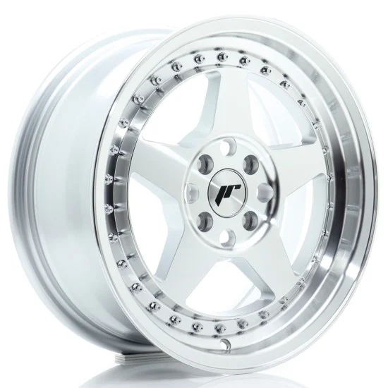 JR Wheels JR6 16x7 ET35 4x100 Silver Machined Face JR Wheels JR6 16x7 ET35 4x100 Silver Machined Face