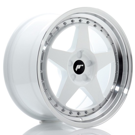 JR Wheels JR6 18x9,5 ET20-40 5H BLANK White w/ Machined Lip JR Wheels JR6 18x9,5 ET20-40 5H BLANK White w/ Machined Lip