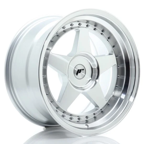 JR Wheels JR6 18x10 ET0-25 BLANK Silver Machined Face JR Wheels JR6 18x10 ET0-25 BLANK Silver Machined Face