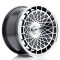 JR Wheels JR14 15x8 ET25 4x108 Gloss Black Machined Face