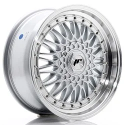 JR Wheels JR9 17x7,5 ET35 5x112/120 Silver w/ Machined Lip+Silver Rivets