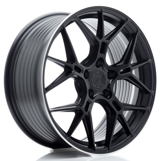 JR Wheels JR51 18x8 ET45 5x112 Satin Black w/ Machined Lip