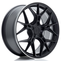 JR Wheels JR51 18x8 ET20-45 5H BLANK Satin Black w/ Machined Lip