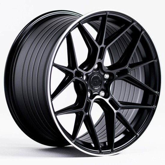 JR Wheels JR51 20x10,5 ET15-35 5H BLANK Satin Black w/ Machined Lip