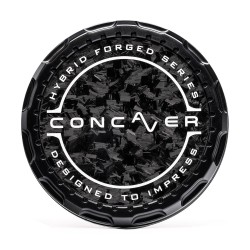 Concaver Premium Center Cap - Forged Carbon - Black Anodized
