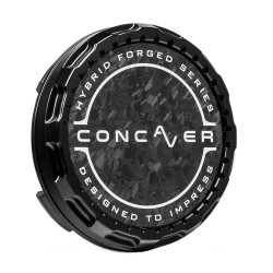 Concaver Premium Center Cap - Forged Carbon - Black Anodized