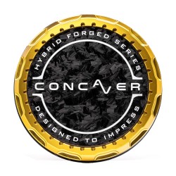 Concaver Premium Center Cap - Forged Carbon - Gold Anodized