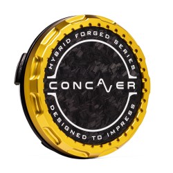 Concaver Premium Center Cap - Forged Carbon - Gold Anodized