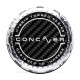 Concaver Premium Center Cap - Classic Carbon - Silver Machined