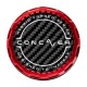 Concaver Premium Center Cap - Classic Carbon - Red Anodized