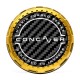 Concaver Premium Center Cap - Classic Carbon - Gold Anodized