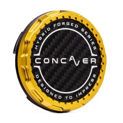 Concaver Premium Center Cap - Classic Carbon - Gold Anodized